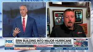 Tropical Storm Erin continues on track to become a hurricane