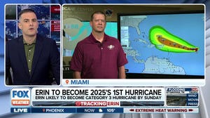 Tropical Storm Erin is expected to become the first hurricane of 2025