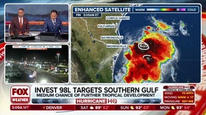Invest 98L now has medium chance of tropical development in the Gulf