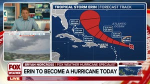 Erin on track to become hurricane Friday as storm enters warmer Caribbean waters