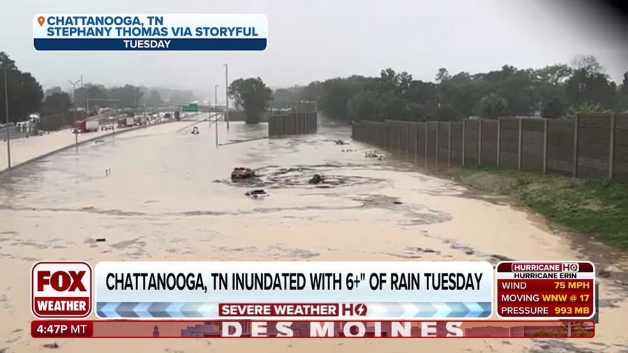 A look at rescue efforts during flooding in Chattanooga, Tennessee