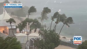 Watch: Palm trees sway, thunder claps on St. Thomas as Hurricane Erin passes to the north