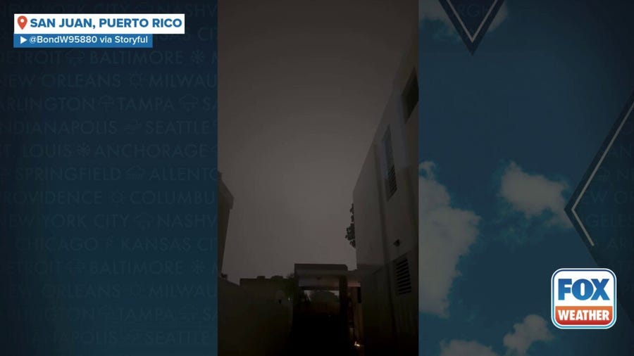 Watch: San Juan feels effects of Hurricane Erin