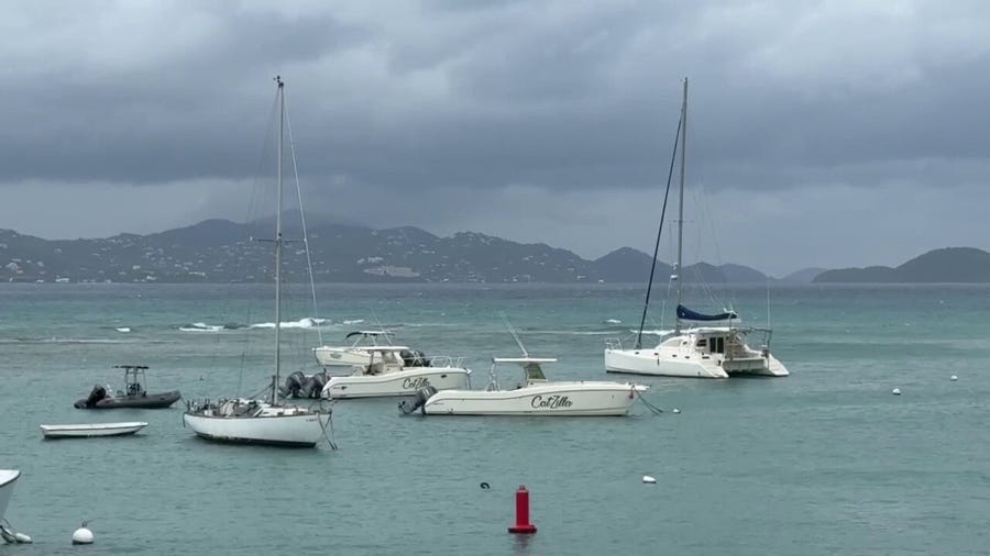 Power outsides after Hurricane Erin passes U.S. Virgin Islands