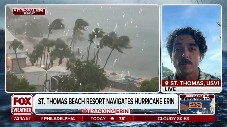 'We dodged a bullet,' US Virgin Islands hotel manager describes impacts from Hurricane Erin