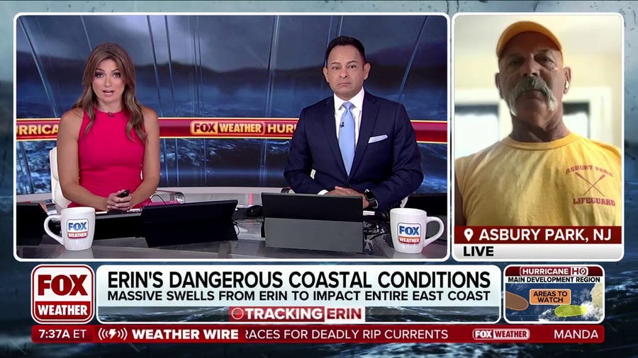 Hurricane Erin expected to create life-threatening coastal conditions for Jersey Shore, East Coast