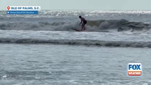 Wave height increasing in South Carolina ahead of Hurricane Erin