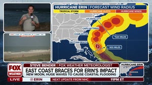 Hurricane Erin maintaining strength off the Southeast