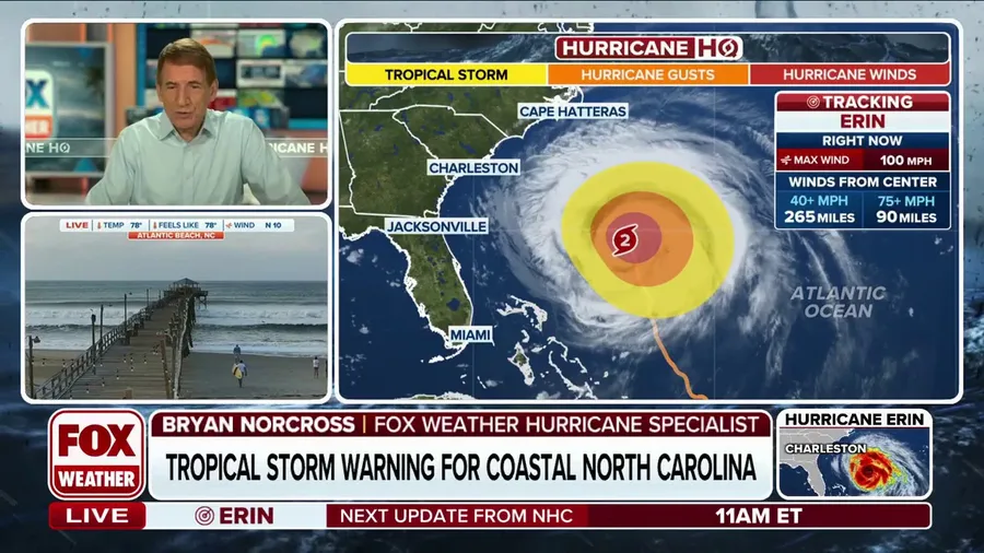 Bryan Norcross: Hurricane Erin to bring ‘significant effects’ to East Coast despite no landfall