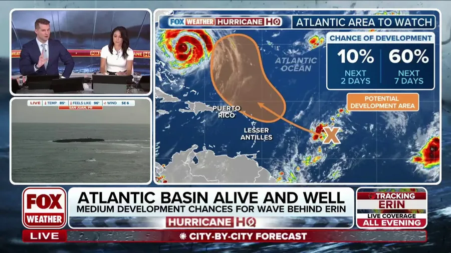 Tropics remain active with Invest 99L, another tropical wave behind Hurricane Erin