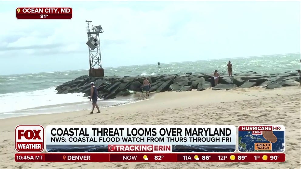 Hurricane Erin is creating dangerous beach conditions along the U.S. East Coast. FOX Weather Correspondent Brandy Campbell is in Ocean City, Maryland, to find out how the city is preparing for Erin's impacts. 