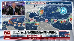 Atlantic staying alert as NHC monitors 2 disturbances behind Erin