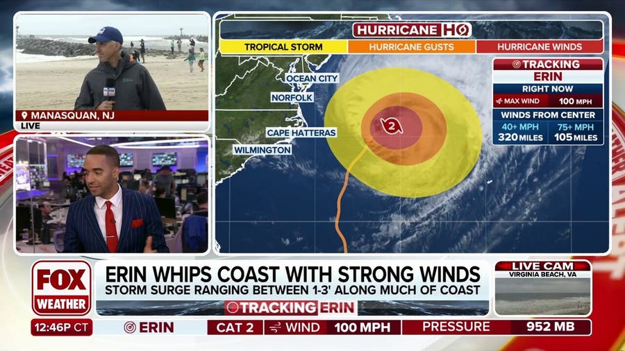 Bermuda under Tropical Storm Warning as Hurricane Erin churns up big surf