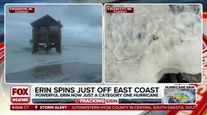 Hurricane Erin spins away from the US, still causing rip current and coastal flood threat