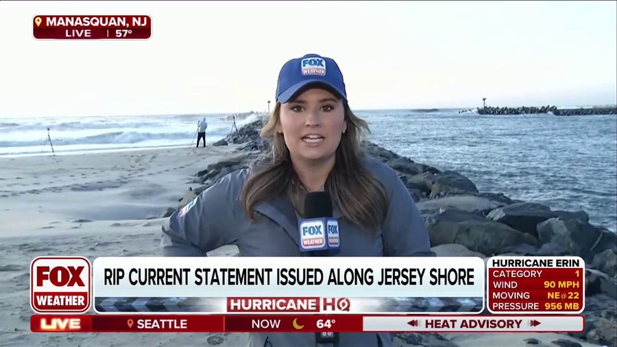 Coastal communities in New Jersey still expected to see more flooding from Hurricane Erin
