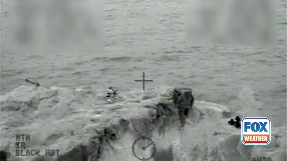 Four children were rescued on Sunday after being stranded on a rock on Lake Superior off the coast of northern Minnesota.