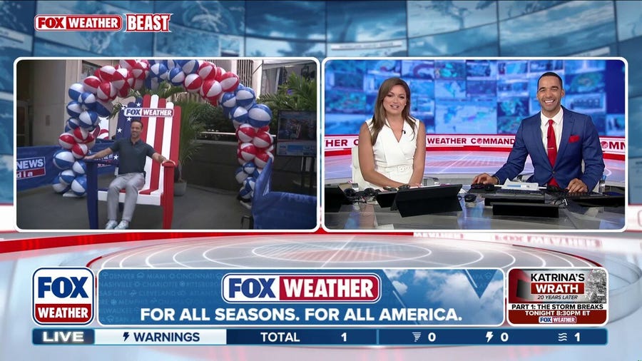 New York City's FOX Square features exciting takeover for FOX Weather