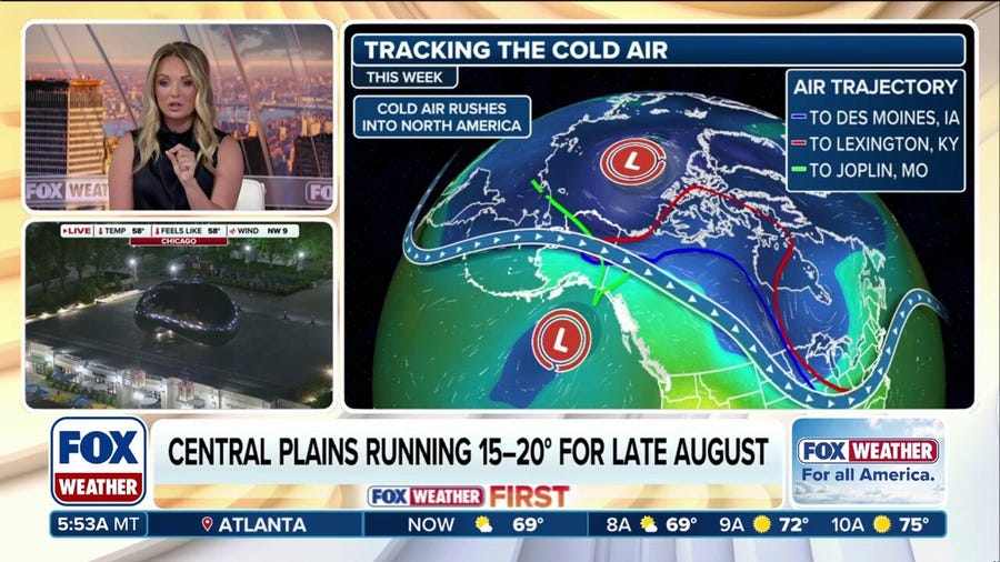 Cooldown arriving for more than 200 million Americans by Tuesday