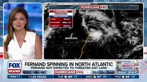 Tropical Storm Fernand strengthens east of Bermuda over north Atlantic