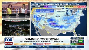 Unseasonable August cooldown across Central and Eastern US