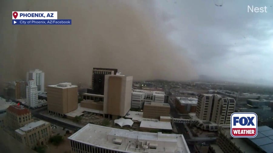 Time lapse video shows haboob blasting through Phoenix 