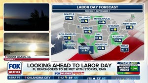 Labor Day forecast: Most to see temperatures below average