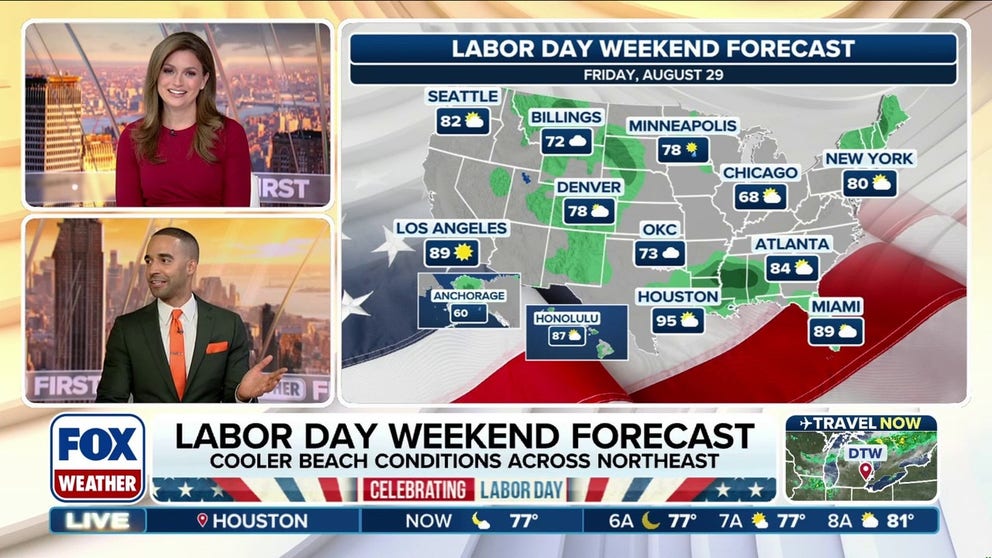 Latest Labor Day forecast: Perfect conditions for most, rain across ...