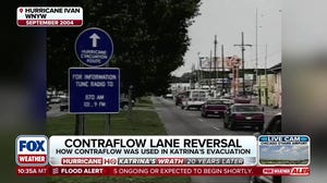 How contraflow lane reversal was used in Hurricane Katrina evacuations
