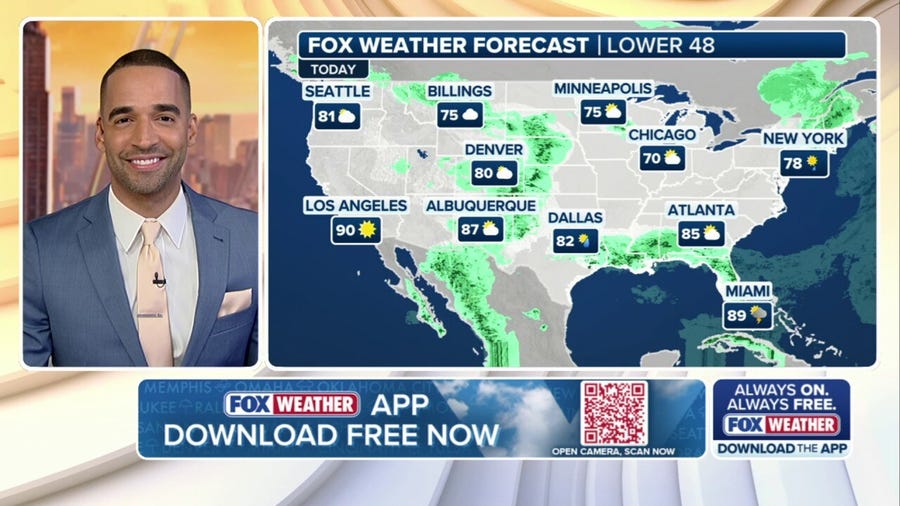 Weather in America: August 29, 2025