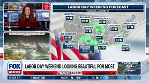Labor Day Weekend forecast features dry coasts but wet Midwest at times