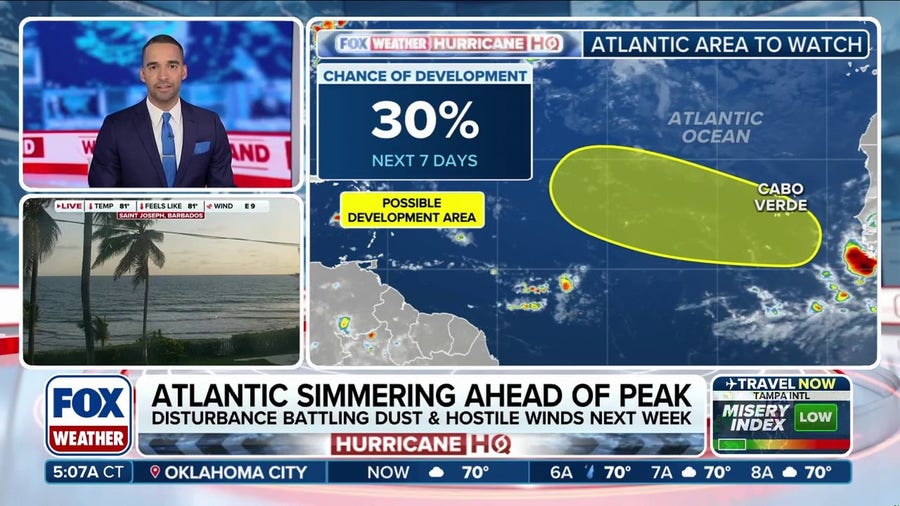 Forecasters monitoring disturbance moving off Africa for possible tropical development