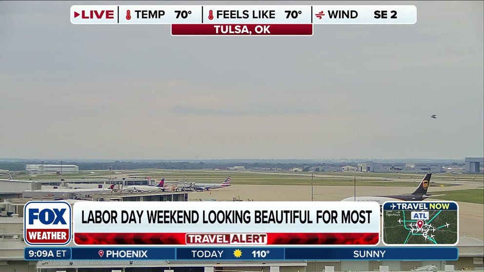 Most the U.S. will see tranquil weather as we close out the Labor Day holiday weekend, but flooding could be a concern in some parts of the country. FOX Weather Meteorologist Bayne Froney has the latest on Aug. 31, 2025.