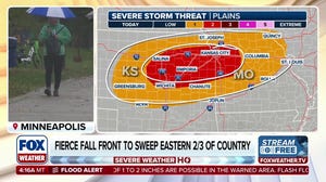 Severe storms threaten large area from Oklahoma to Michigan; Kansas and Missouri at risk of large hail