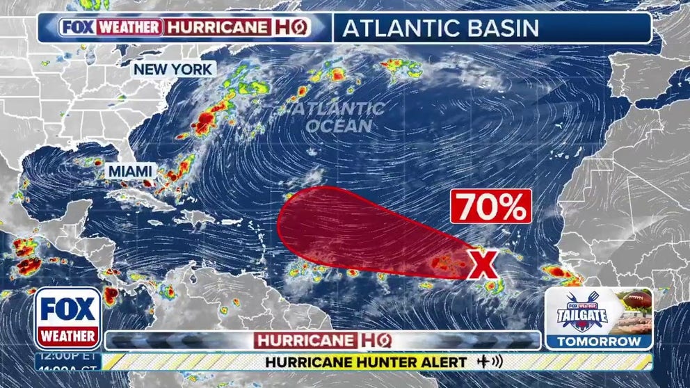 Tropical depression likely to form in Atlantic as disturbance moves ...