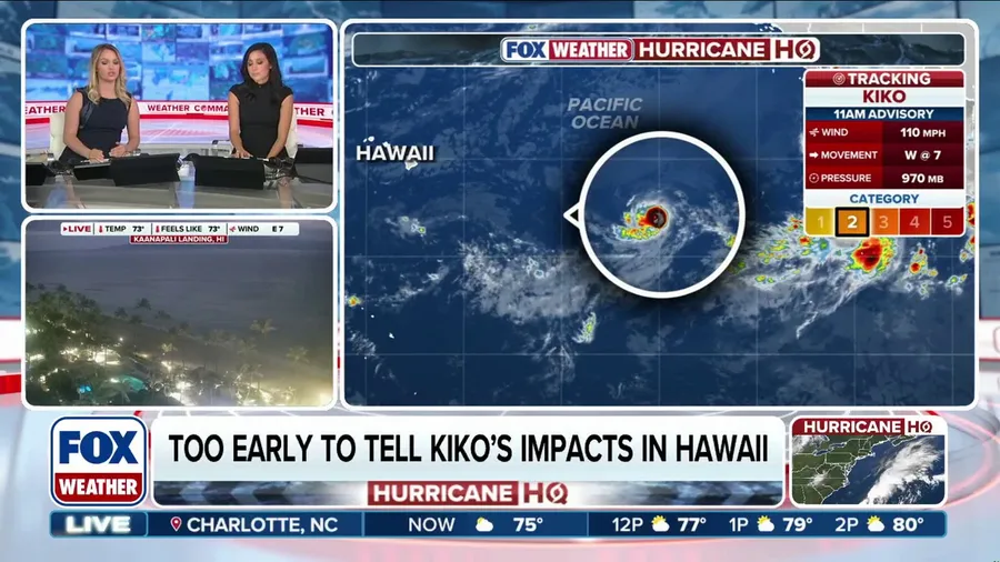 Kiko forecast to reach major hurricane status later this week