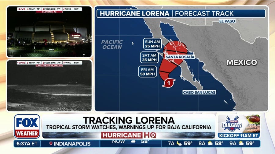 Hurricane Lorena weakens but brings life-threatening flash flooding to Baja California
