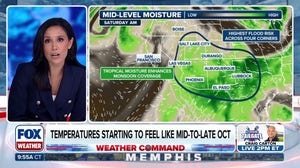 Major fall-like cooldown for areas east of the Rockies