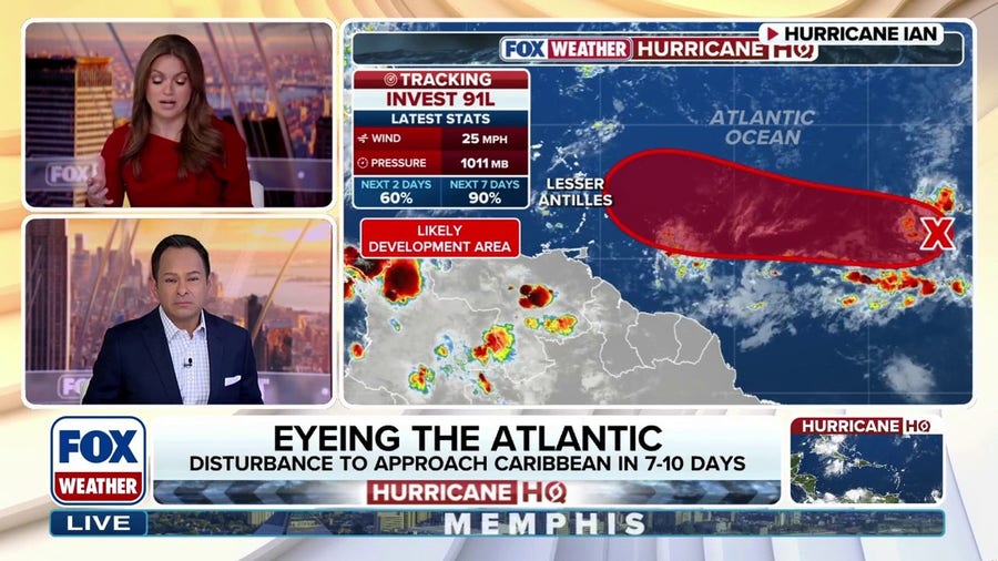 Invest 91L expected to become next Tropical Depression in the Atlantic Ocean