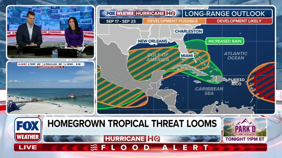 Longe-range outlook eyes Gulf, Caribbean for tropical activity into mid-September