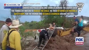 Mother, child rescued after flood overturns car in New Mexico