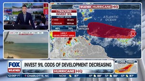 Invest 91L development odds dropping