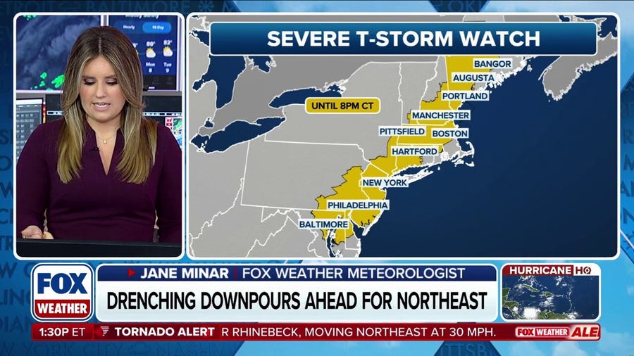 Severe Thunderstorm Watch issued for more than 40 million across Northeast