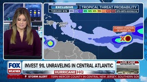 Invest 91L unraveling in Atlantic