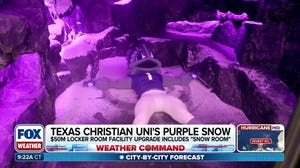 Texas Christian University unveils 'snow room' for its athletes