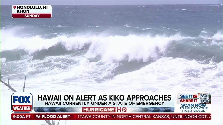 Hurricane Kiko weakening as storm approaches Hawaii