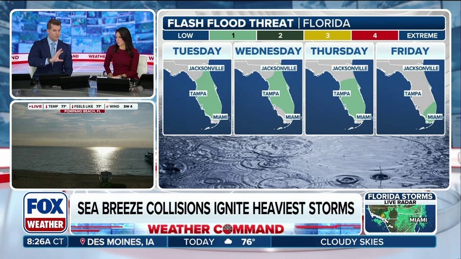 Florida faces weeklong washout, flood threat