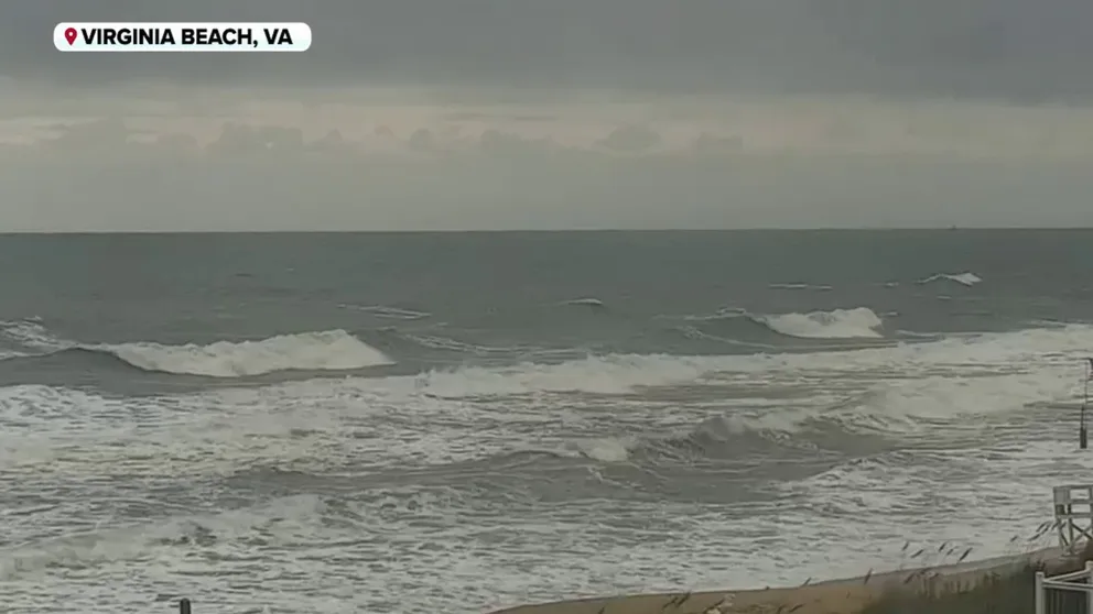 Live cameras at beaches from Virginia to South Carolina Tuesday morning showed rough surf and rolling waves shortly after high tide. Hazardous beach conditions and coastal flood watches remain for most of the Eastern Seaboard Wednesday.