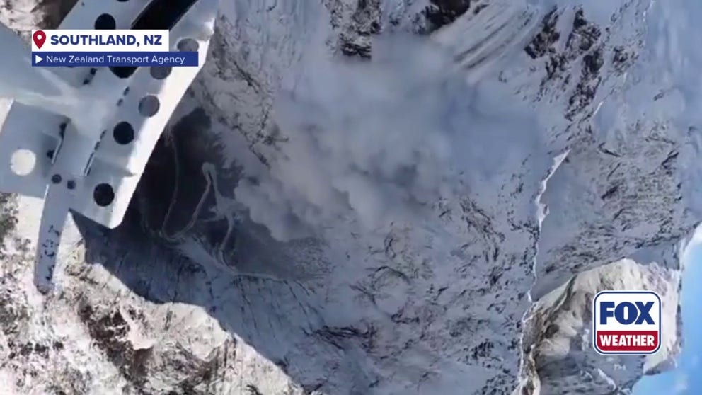 Watch a New Zealand avalanche from above | Latest Weather Clips
