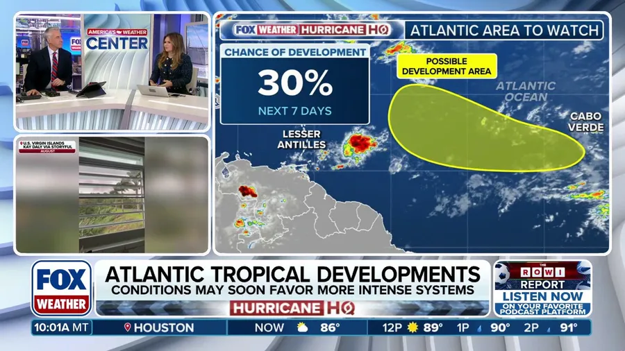 Atlantic area to watch has low chance of tropical development