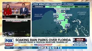 Florida rain shifts south into the weekend